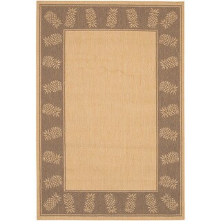 Recife Tropics Natural Cocoa Rug (5'3 x 7'6)