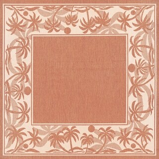 Recife Island Retreat Terra Cotta Natural Rug (7'6 Square)