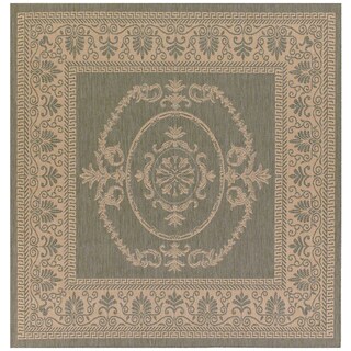 Green/ Natural Recife Rug (7'6 Square)