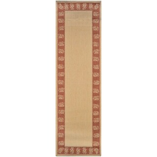 Recife Tropics/ Natural Terra-Cotta Area Runner (2'3 x 11'9)