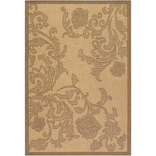 Recife Rose Lattice Natural/ Cocoa Rug (5'10 x 9'2)