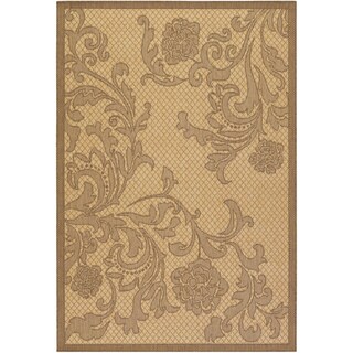 Recife Rose Lattice Natural/ Cocoa Rug (3'9 x 5'5)
