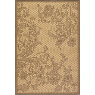 Recife Rose Lattice Natural/ Cocoa Rug (8'6 x 13' )