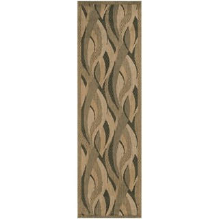 Recife Seagrass Natural and Black Runner Rug (2'3 x 11'9)