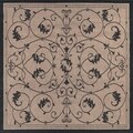 Recife Veranda Cocoa and Black Area Rug (8'6 Square)