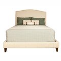 Lisa Ivory Bonded Leather California King-size Bed