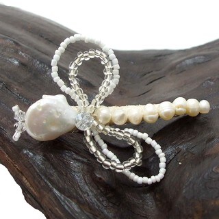 Dragonfly Treasure Freshwater Pearls Hair Clip (Thailand)