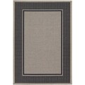 Tides Astoria/ Black Grey Rug (7'10 x 10'10)