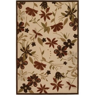 Urbane Botanical Garden/ Sand Terra Cotta Rug (3'8 x 5'5)