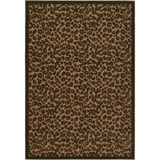 Urbane Captivity Tan/ Brown Rug (3'8 x 5'5)