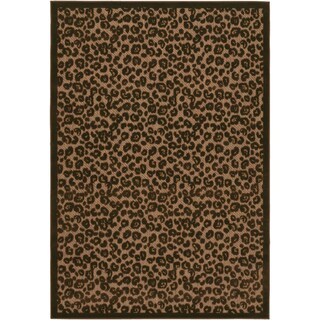 Urbane Captivity Tan/ Brown Rug (7'6 x 10'9)