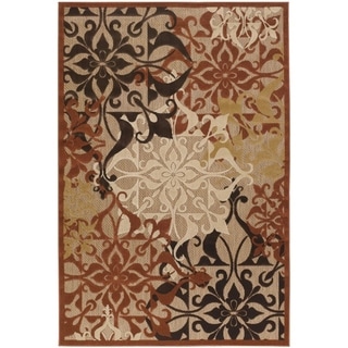 Courtisan Urbane 'Gatesby' Tan/ Terra-cotta Rug (2' x 3'7)