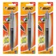 BIC 4-Color Soft Grip Retractable Medium Ballpoint Pen (Pack of 3) 