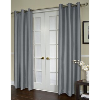 Shantung Steel Blue 84-inch Thermal Grommet Panel Pair