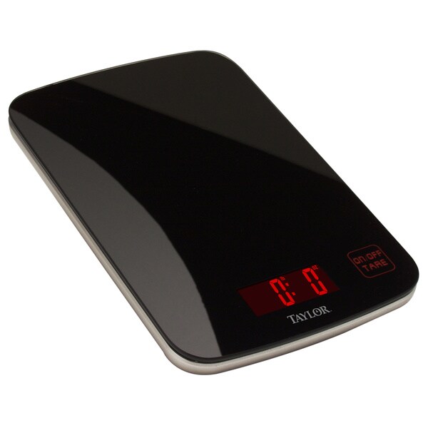 Taylor Black Glass Digital Kitchen Scale