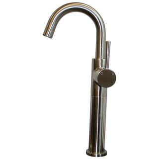 Ideal Brushed Nickel Single Lever Bathroom Vessel Filler Faucet