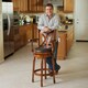 Christopher Knight Home Eclipse Brown Armed Swivel Barstool