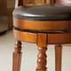 Christopher Knight Home Eclipse Brown Armed Swivel Barstool