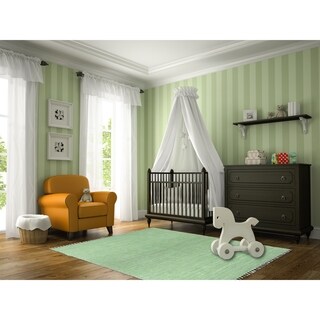 Green Reversible Chenille Flat Weave Rug (8' x 10')