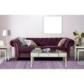 Purple Reversible Chenille Flat Weave Rug (4' x 6')