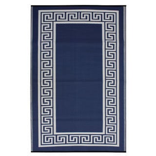 Great Prices Prater Mills Indoor/ Outdoor Reversible Midnight Blue/ Cream Rug