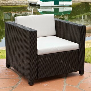 Bahamas Outdoor Club Chair with Ivory Cushions