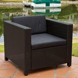 Bahamas Outdoor Club Chair with Black Cushions