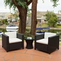 Bahamas Outdoor Club Chairs with Ivory Cushions (Set of 2)