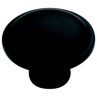 Amerock Traditional Flat Black Cabinet Knob (Set of 5)