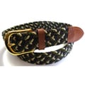 Men's Navy Mix Woven Stretch Belt