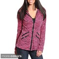 Stanzino Women's Animal Print Zip-up Hooded Jacket