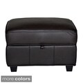Houston Leather Storage Ottoman