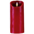 Forever Flame Red Smooth Finish Wax Flameless Candle