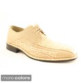 Island Footwear Men's '1217' Faux Croc Dress Shoes