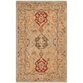 Hand-made Anatolia Diamonds Hand-spun Wool Rug (4' x 6')