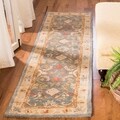 Handmade Legacy Light Blue Wool Rug (2'3 x 6')