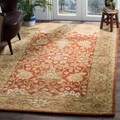 Handmade Kerman Rust/ Gold Wool Rug (4' x 6')