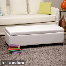 Buy Warehouse of Tiffany 'Sharon' Button Tufted Faux Leather Storage Bench
