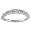 Miadora 14k White Gold 1/6ct TDW Diamond Wedding Ring (G-H, I1-I2)