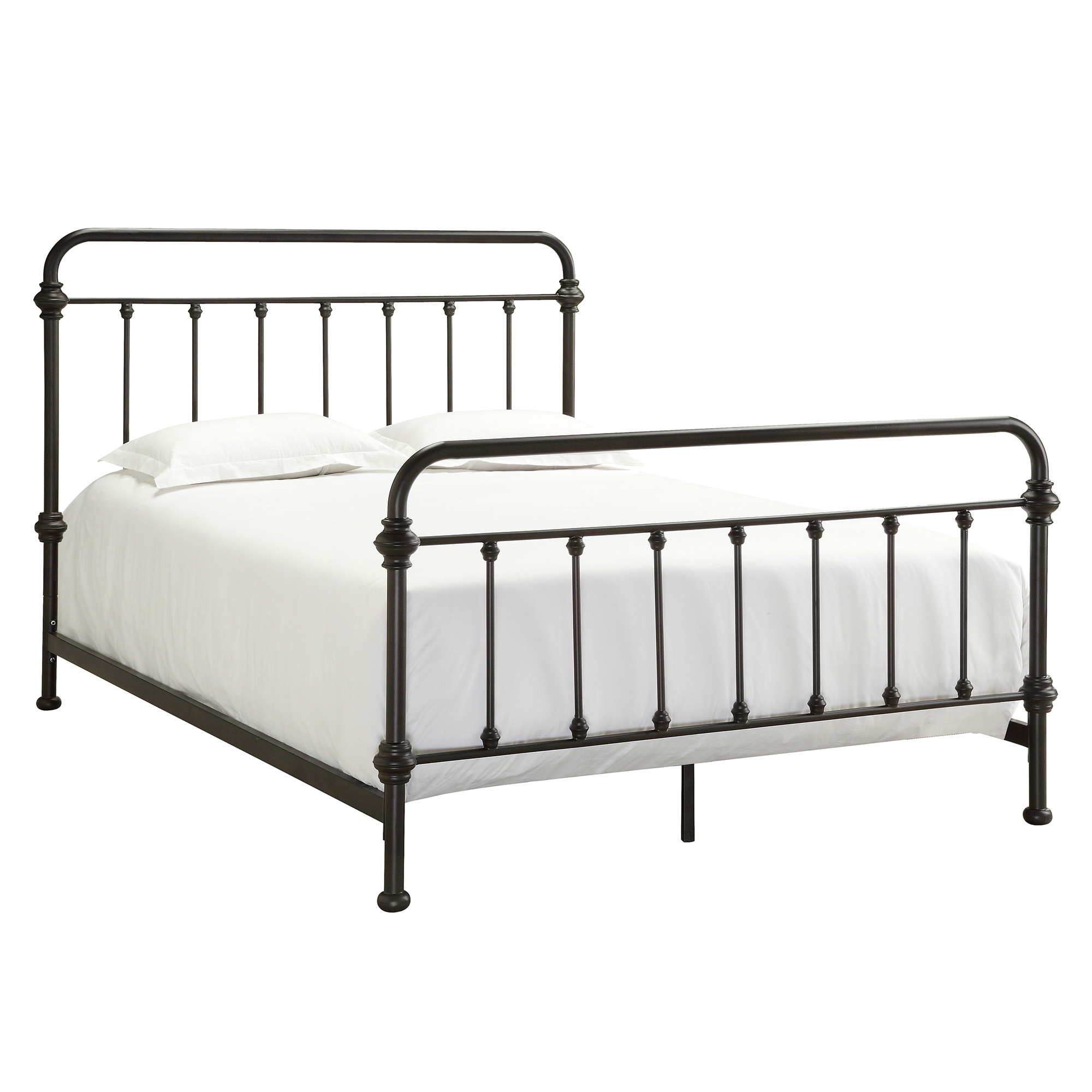 Metal Bed Frame Queen Iron Antique Victorian Style Dark Bronze Classic Furniture Beds And Bed Frames 