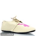 Playboy Women's Lace-up Bunny Vamp Flat Shoes