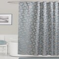 Lush Decor Orbit Blue Shower Curtain