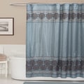 Lush Decor Royal Dynasty Blue/ Brown Shower Curtain