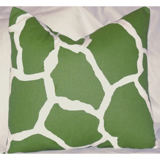 Taylor Marie Studio Reese Green Giraffe Throw Pillow Cover
