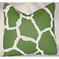 Taylor Marie Studio Reese Green Giraffe Throw Pillow Cover