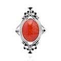 Sterling Silver Oval Black Onyx Vintage Style Ring (Thailand)