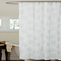 Lush Decor Samantha White Shower Curtain