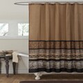 Lush Decor Tribal Dance Brown Shower Curtain