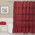 Lush Decor Twinkle Red Shower Curtain