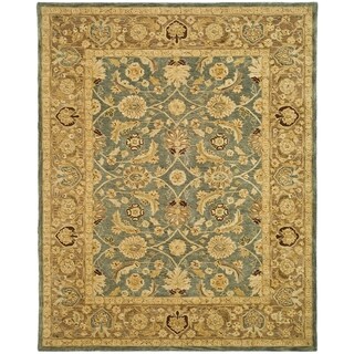 See Reviews Handmade Legacy Blue/ Brown Wool Rug (12' x 18')
